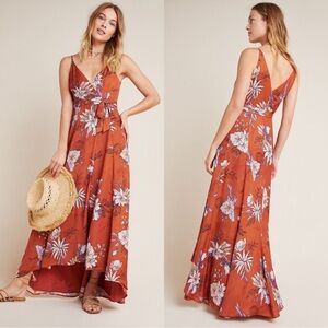 ANTHROPOLOGIE Hutch Palmetto Wrap Maxi Dress